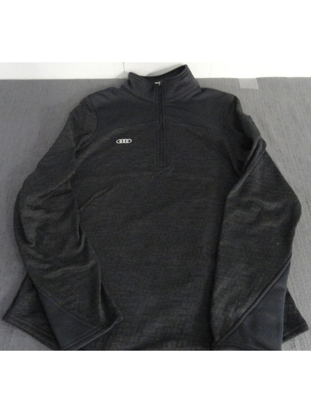 AUDI UNDER ARMOUR THERMAL LOOSE 1/4 ZIP COLDGEAR WARM COMFY BLACK JACKET SMALL